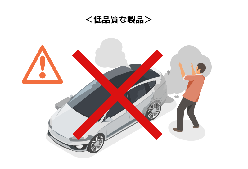 低品質な製品
